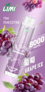 LIMI 8000口發光拋棄式 大煙量長續航 可批發 多口味一次性電子煙 3 LIMI 8000口發光拋棄式