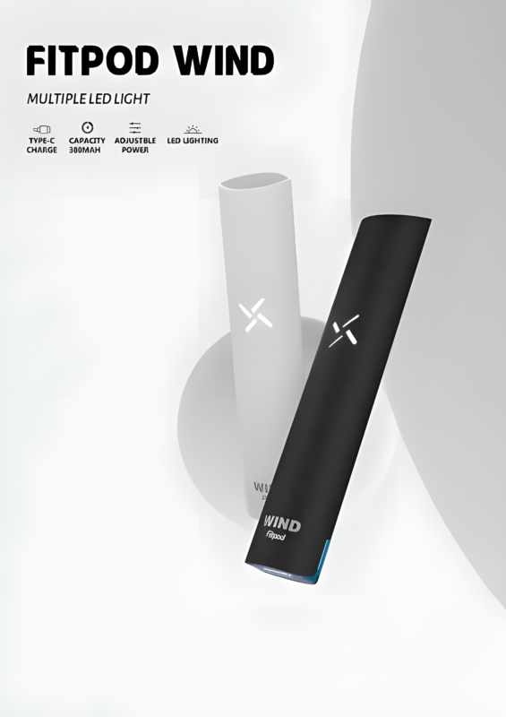 Fitpod Wind 氣流桿 一代發光主機 四檔調節 通配一代煙彈 3 Fitpod Wind 主機