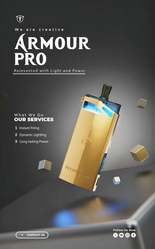SAMURAI Armour Pro 將軍 PRO 發光註油主機 高性能可調瓦數電子煙設備推薦 2 SAMURAI Armour Pro 將軍 PRO 發光註油主機 高性能可調瓦數電子煙設備推薦 商品圖片 2