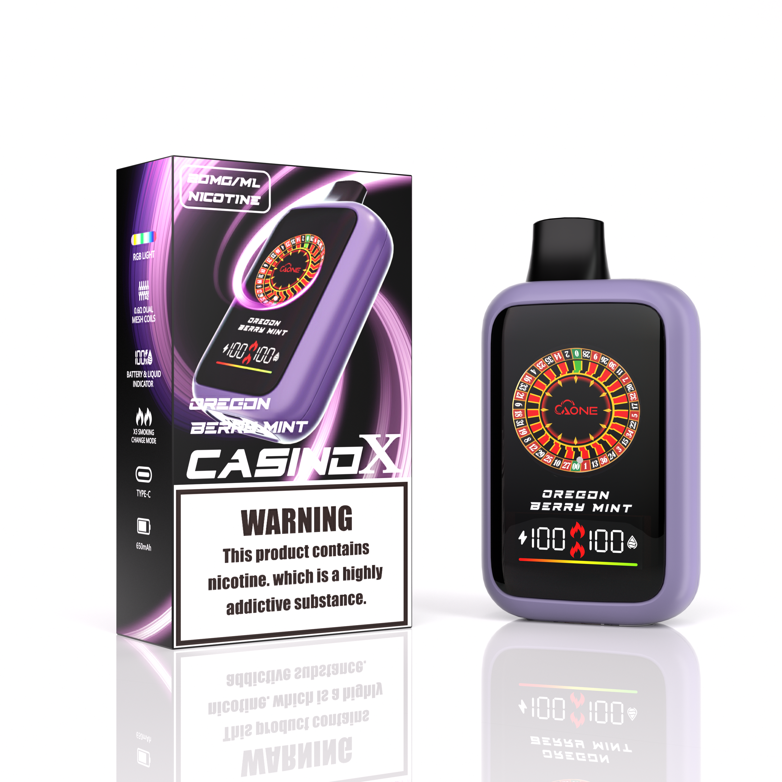 AONE VAPE CasinoX 16000口一次性電子煙 高容量持久續航雙倉口味切換 4 AONE VAPE CasinoX 16000口一次性電子煙 高容量持久續航雙倉口味切換 商品圖片 4