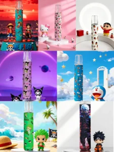 NINGA一代主機 火影・索隆聯名款霧化桿 蠟筆小新 庫洛米 通用sp2,lana,ilia煙彈 2 NINGA 一代萌趣卡通電子煙主機